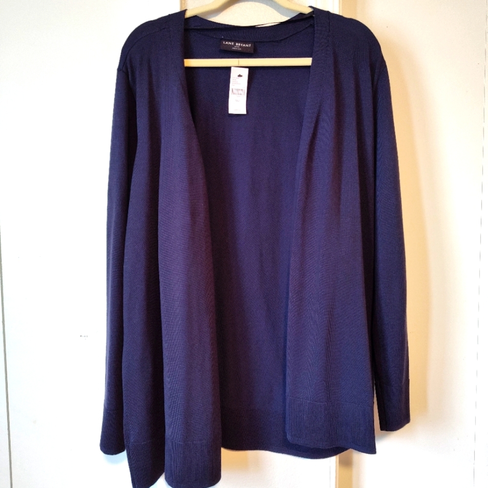 NWT Lane Bryant Women's Navy Sweater Cardigan